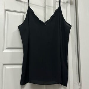 Black Scallop Cami